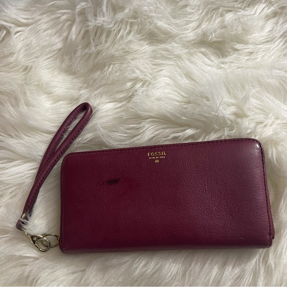 Fossil Bags Fossil Fuchsia Pink Wallet Poshmark